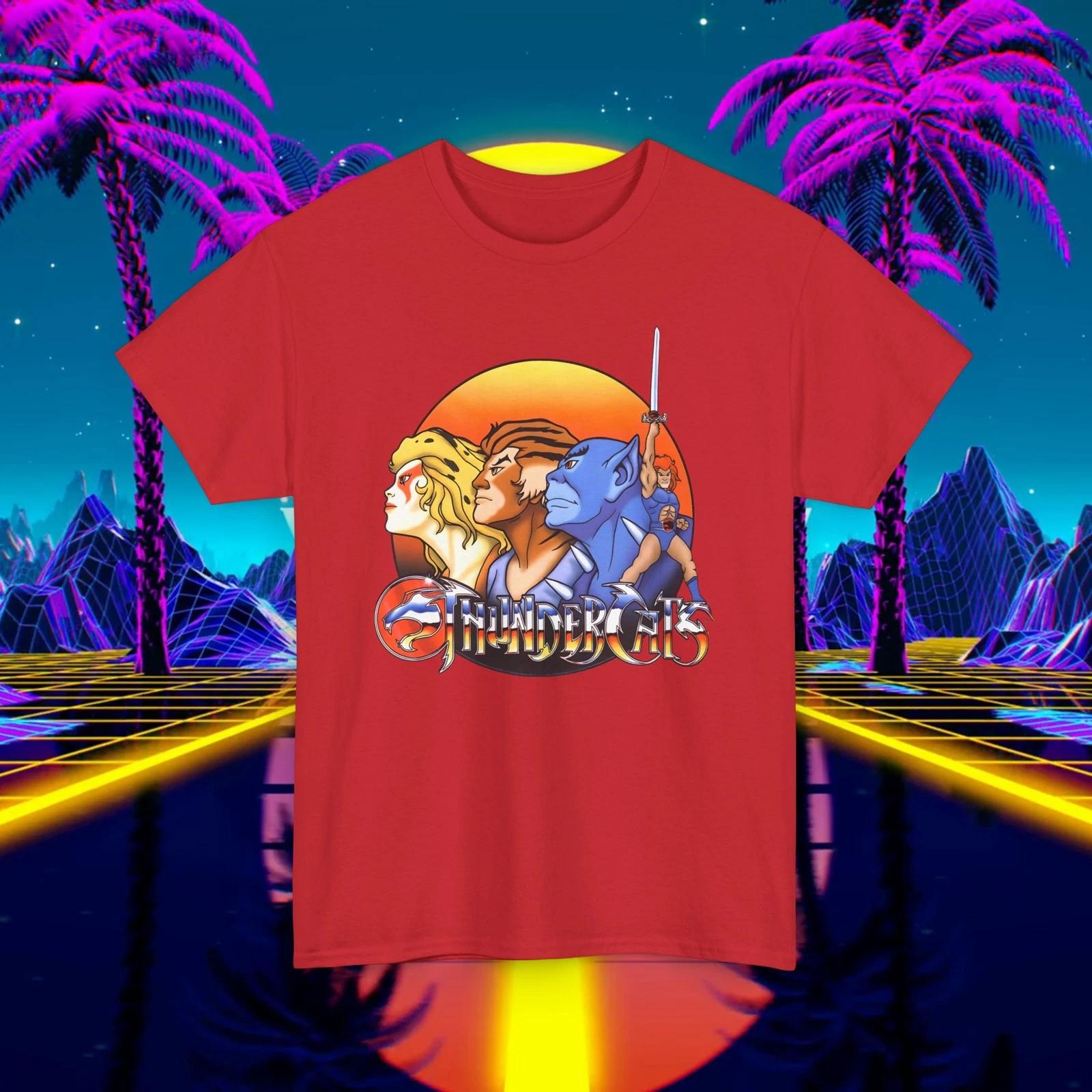 Vintage ThunderCats T-Shirt 80s Retro Custom Unisex Tee -1980s Cartoon Shirt 2XL