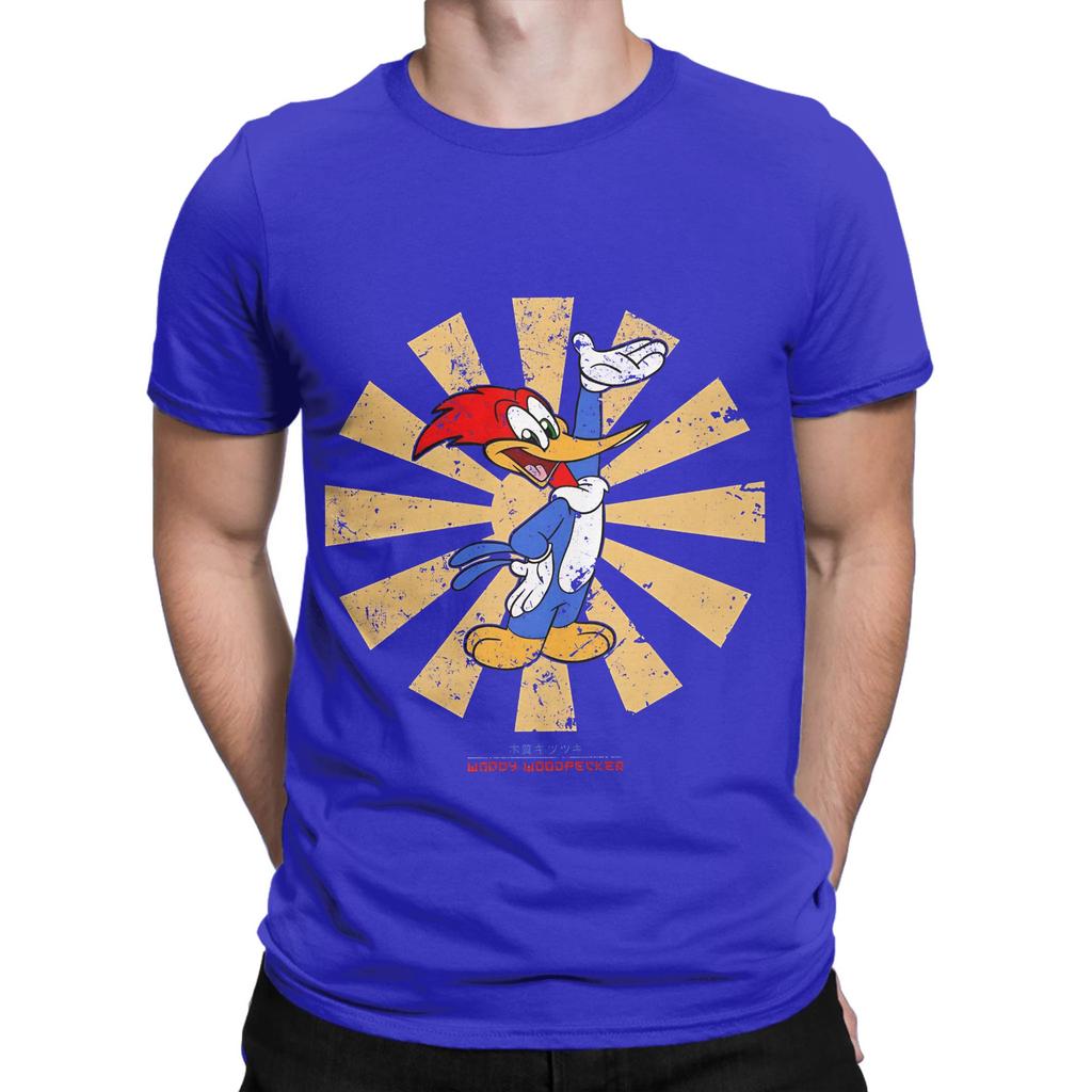 Woody Woodpecker Retro Japanisch Lustig Grafik 100% Baumwolle T-Shirt Woody Woodpecker T-Shirts Oberteile Für Unisex