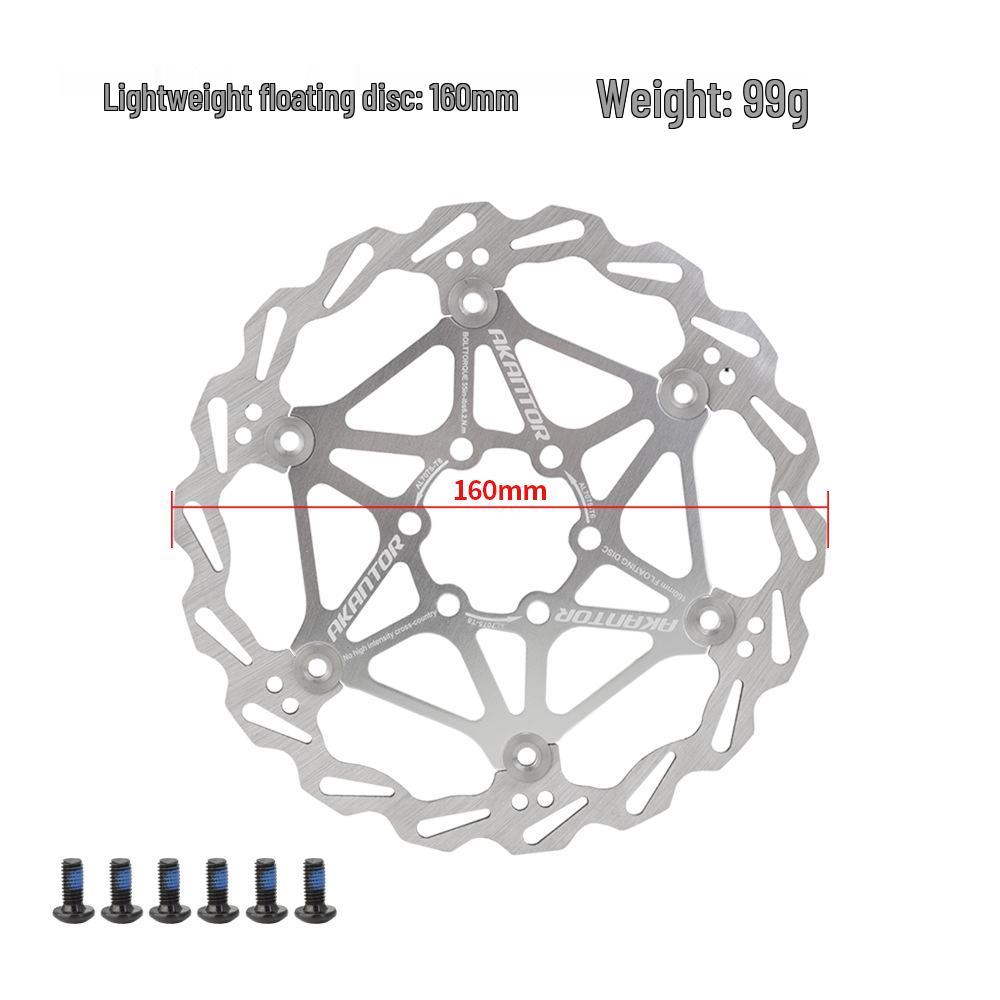 140mm 160mm 180mm Six-Bolt Floating Disc Cooling Brake Pad for Mountain Bikes and Scooters