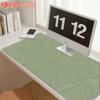 Sage Green Mousepad Desk Mat Cute Multiple Sizes Stitched Edges Boho Chic Green Leaves Nature Mouse Pad Large Extended Deskmats
