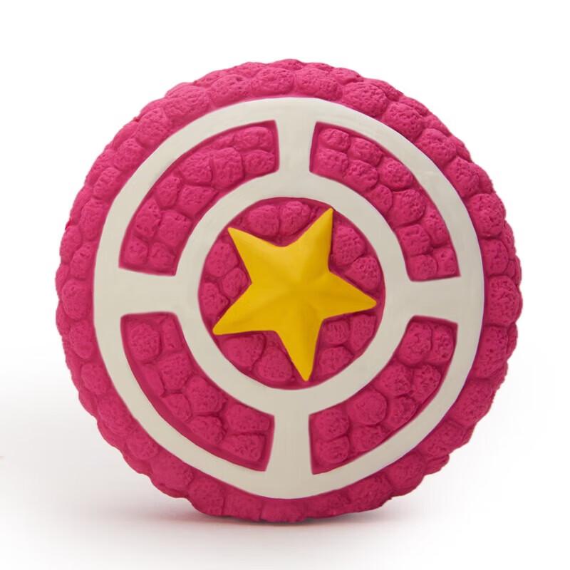 EETOYS Latex Squeaky Dental Dog Chew Toy