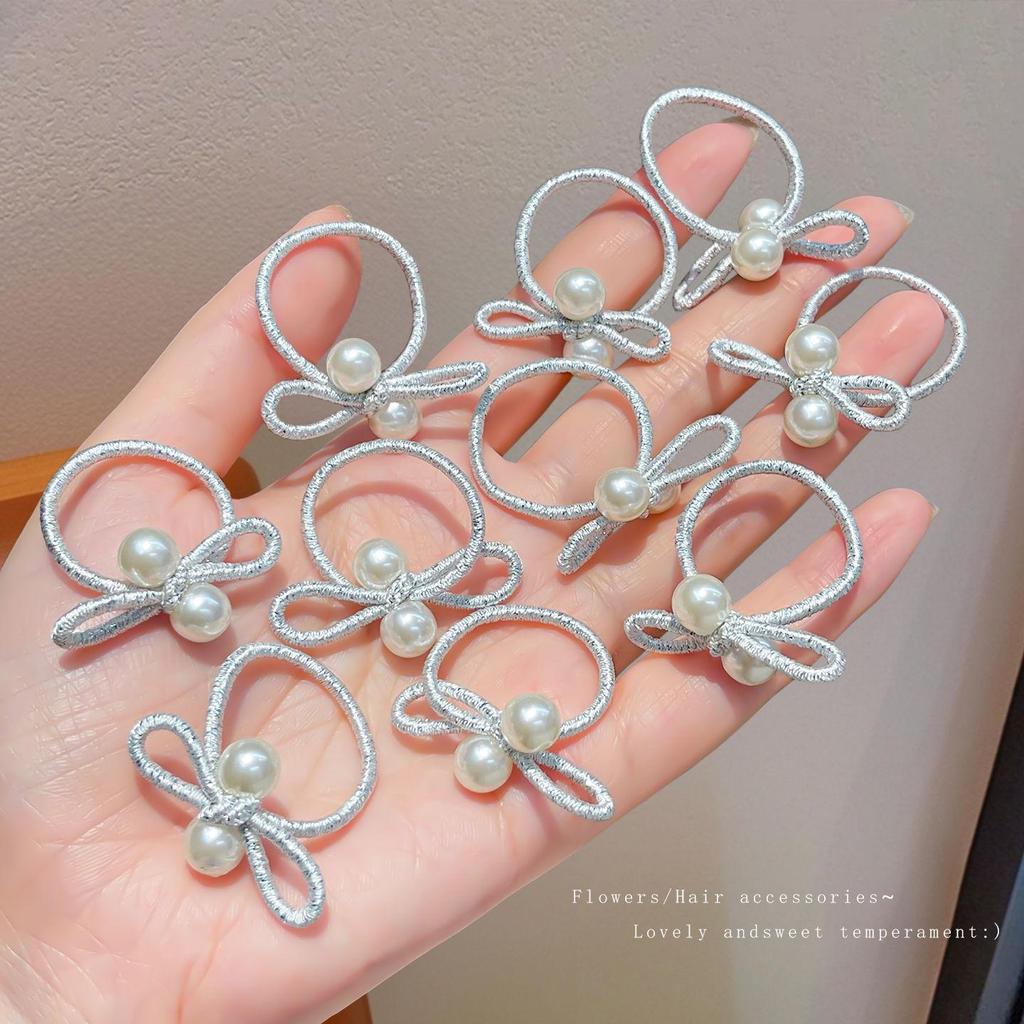 Elastici per Capelli Perla ad Alta Elasticità per Ragazze - Nessun Danno, Perfetti per Piccole Treccine
