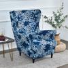 Tropical Plant Wing Chair Cover Elastic Spandex Relax Armchair Covers Nordic Removable Sofa Slipcover Furniture Protector Cover