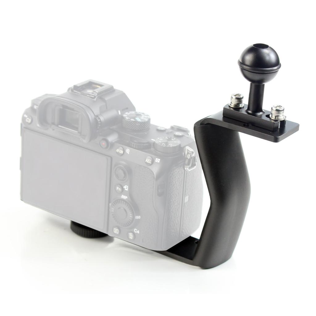 Aluminum Alloy Diving Bracket Z Type Single Handle With Base Adapter for Gopro Underwater Camera Photo Housing FlashLight
