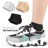 Heel Gel Anti-dry Crack Protective Socks, Sole Anti-foot Crack Socks for Men and Women, Half Size Heel Sticker Soft Glue Protection