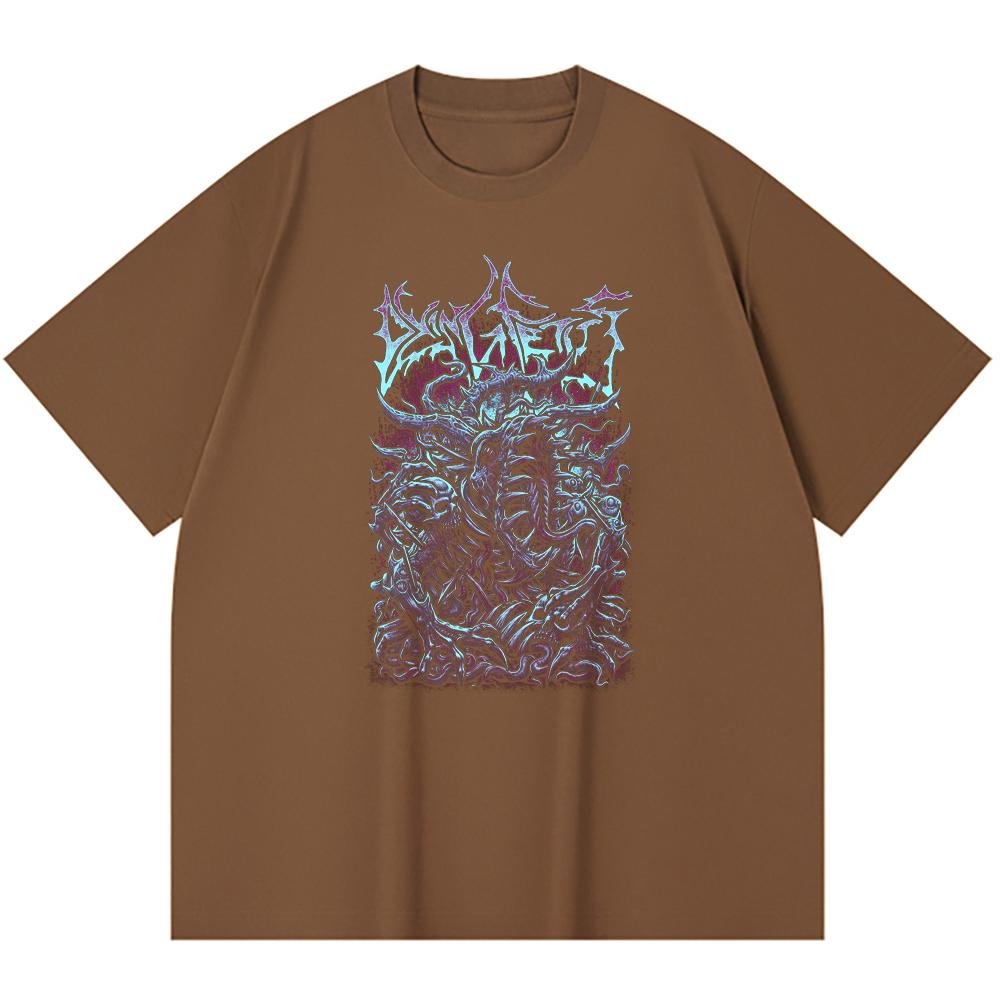 230 Gsm 100% Cotton Heavy Metal T-Shirt Rock Band Popular Music Print Unisex Heavy Cotton T Shirt