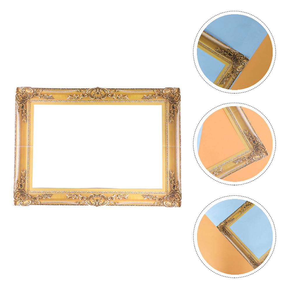 

Set Wedding Photo Frame Props Lovers Gold Picture Frames Blouses Ornament Paper Party Supplies золотистый