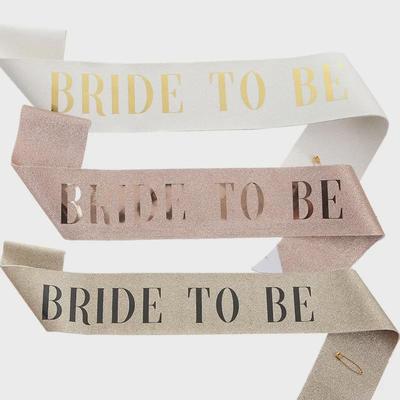 Nova Faixa de Ombro Glitter Noiva-a-Ser para Decoração de Casamento