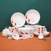 Mici Ceramic Lotus Fish 32-Piece Dinnerware Set
