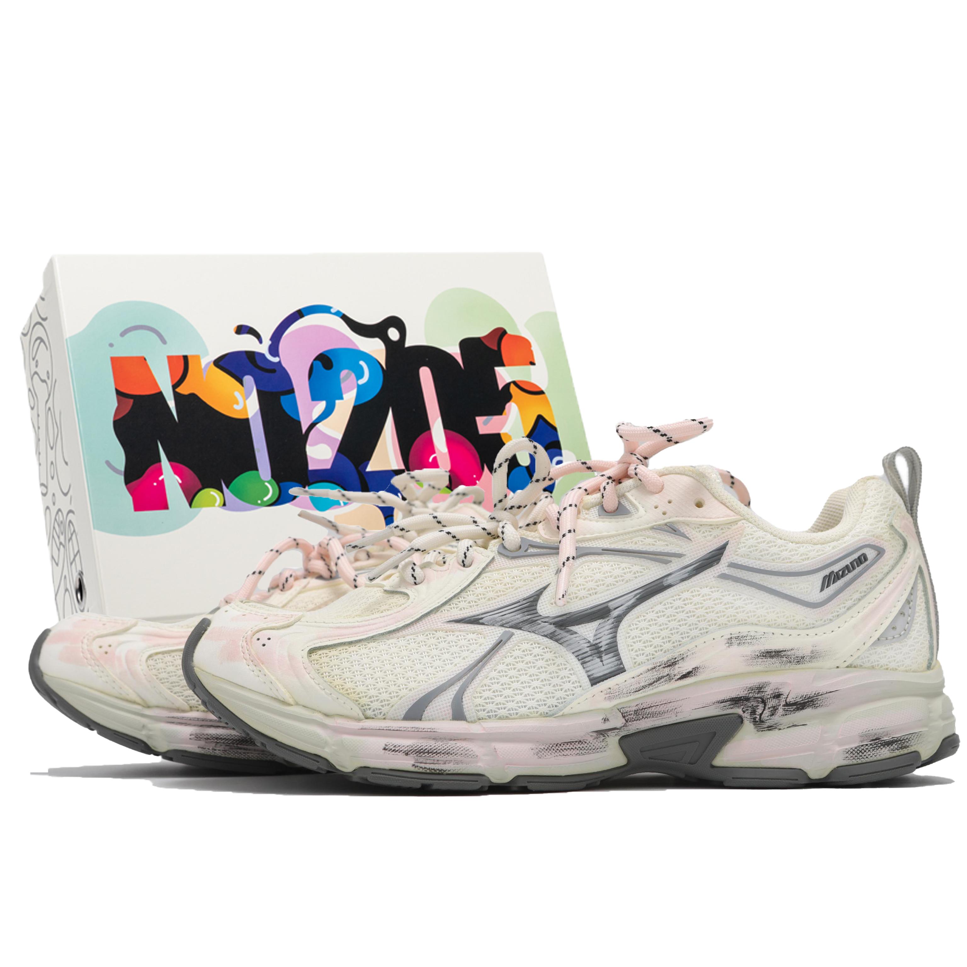 Mizuno SPEED 10S Abrasion Resistant Abrasion Resistant Low top Running Shoes Unisex Ecru D1GH240603(Team24-S-BOX) 42.5