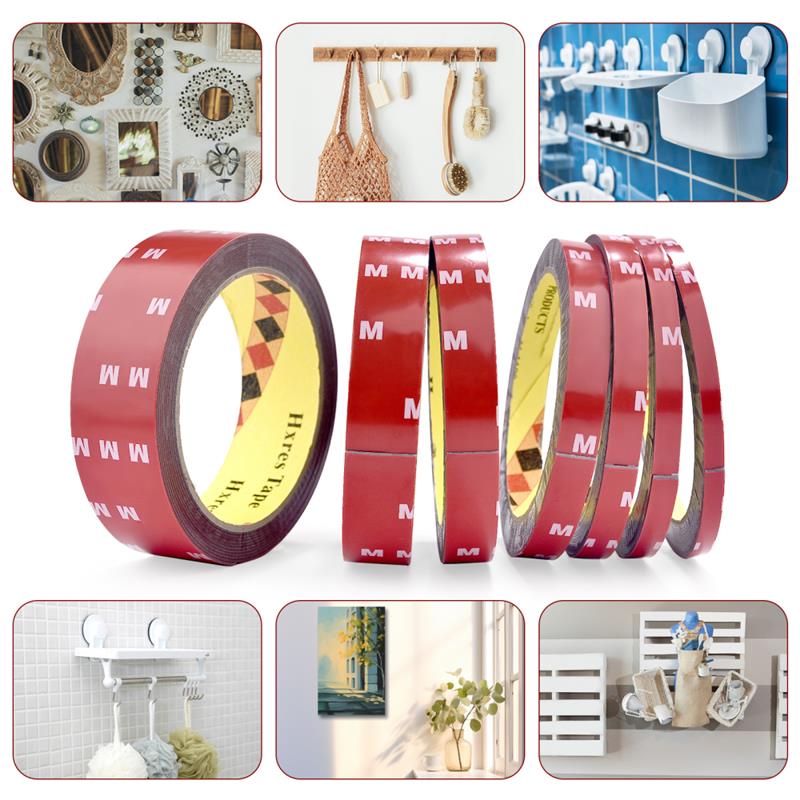 3Meters Extra Strong Double Sided Tape Adhesive 0.8mm ThickFor Car Industry Special High Viscosity Mounting Fixing Sticky TapePinstriping Tape 3