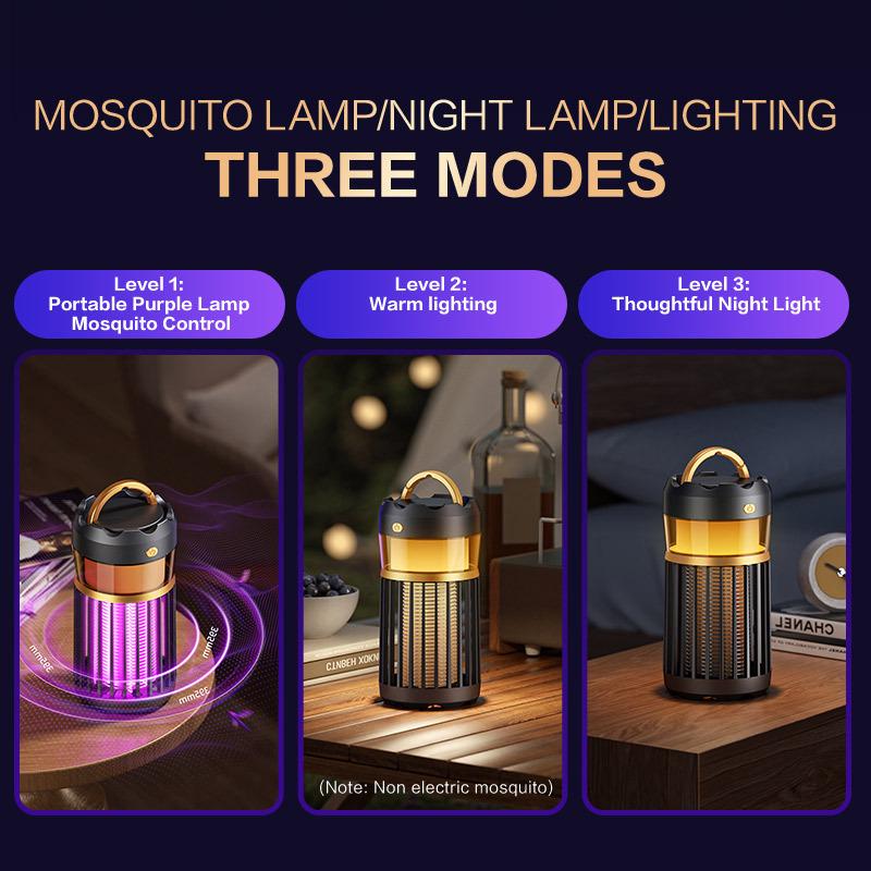 3-in-1 Camping and Home Night Light with Electric Mosquito Killer