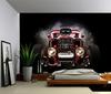 Tapisserie Hot Rod Tapisserie Voiture Modifiée Accrochage Mural Art Chambre Décoration Maison Tapisserie Murale Psychédélique Rideau Fond