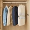 Mesh Hanging Clothes Organizer Visible Large Capacity Clothes Hanger Bag Space Saving with Hook Clothing Storage Bag Home