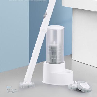 Βούρτσα Τουαλέτας Γωνιακή με Μακριά Λαβή και Κλιπ, με Θήκη Αποθήκευσης, Απορριπτόμενος Καθαριστής για Αποτελεσματικό Καθαρισμό WC escobilla