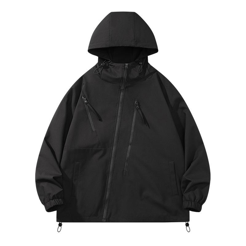 Autumn Jacket Hooded Jacket Men's Autumn Outdoor Windproof Waterproof Tide Brand Tooling Mountaineering Jacket
