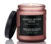 Aromatinė žvakė Mini žvakė Sandalmedžio rožių aromatas Degimo laikas 50 valandų 200g Sojų vaško stiklinė žvakė Baltoji diena Diena Diena Diena Atpalaiduojanti dovana M&SENSE