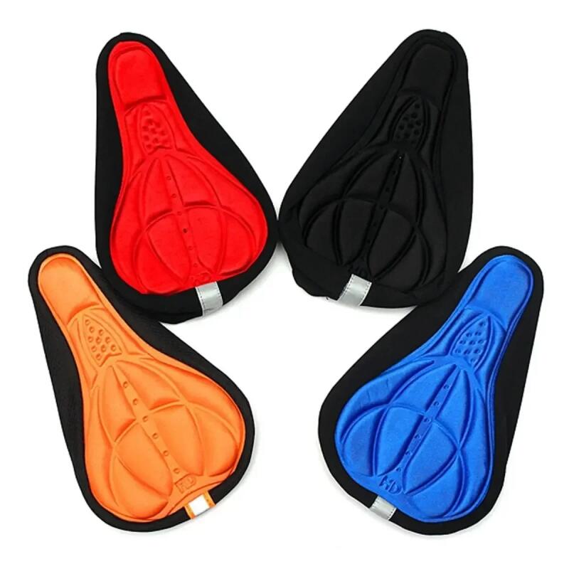 Mountain Bike Riding Thickened Silicone Seat Cover Bicycle Cushion Cover Silicone Seat Cover Soft Outdoor Accessories Saddles