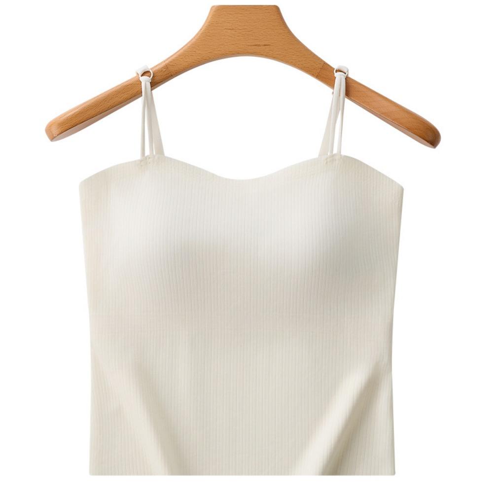 

V Neck Knit Tank Top Straps Crop Tops Women Summer Camis Solid Color Camisole Fashion SportsTube Female Sleeveless Cropped Y2K Girl Clothes M білий