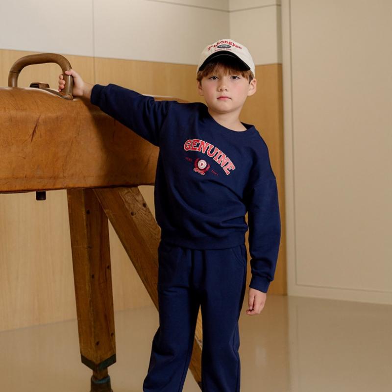  Olivan  Arch Logo Sweatshirt Top And Bottom  3color 