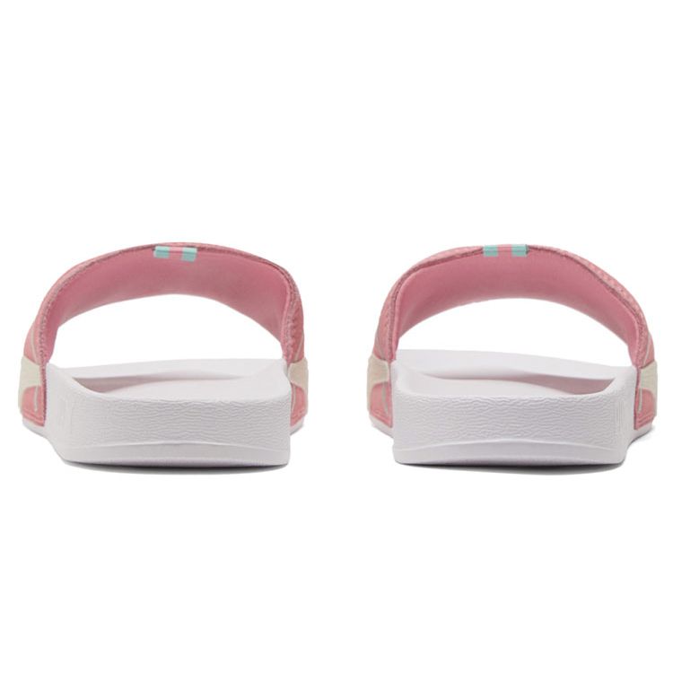 Puma Leadcat Thick Sole Comfortable Versatile Slide Sandals Unisex Sandals White Pink 382078-02