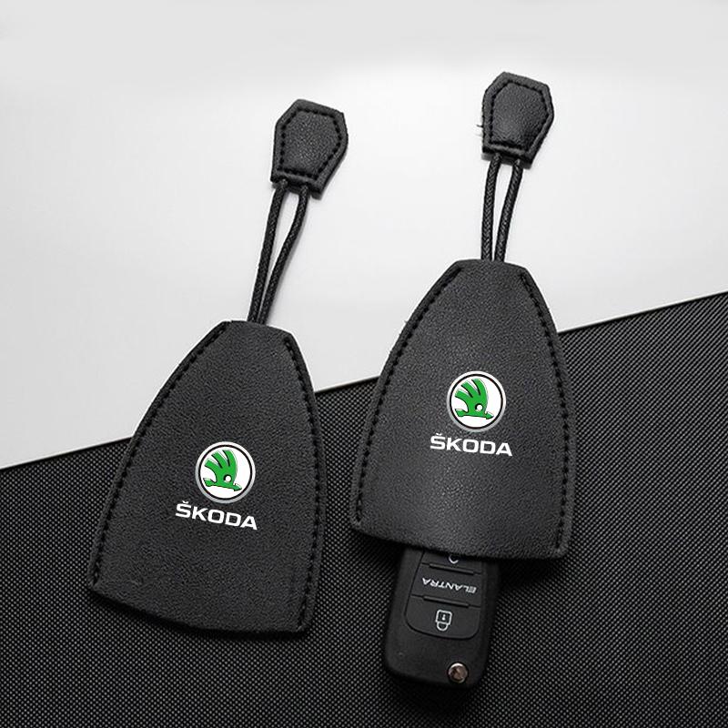 1Pcs Car Key Protection Shell Bag Car Key Case Cover Car Keychain For Skoda Octavia MK2 MK3 2 3 A7 Fabia Karoq Kodiaq Superb Rapid Kamiq