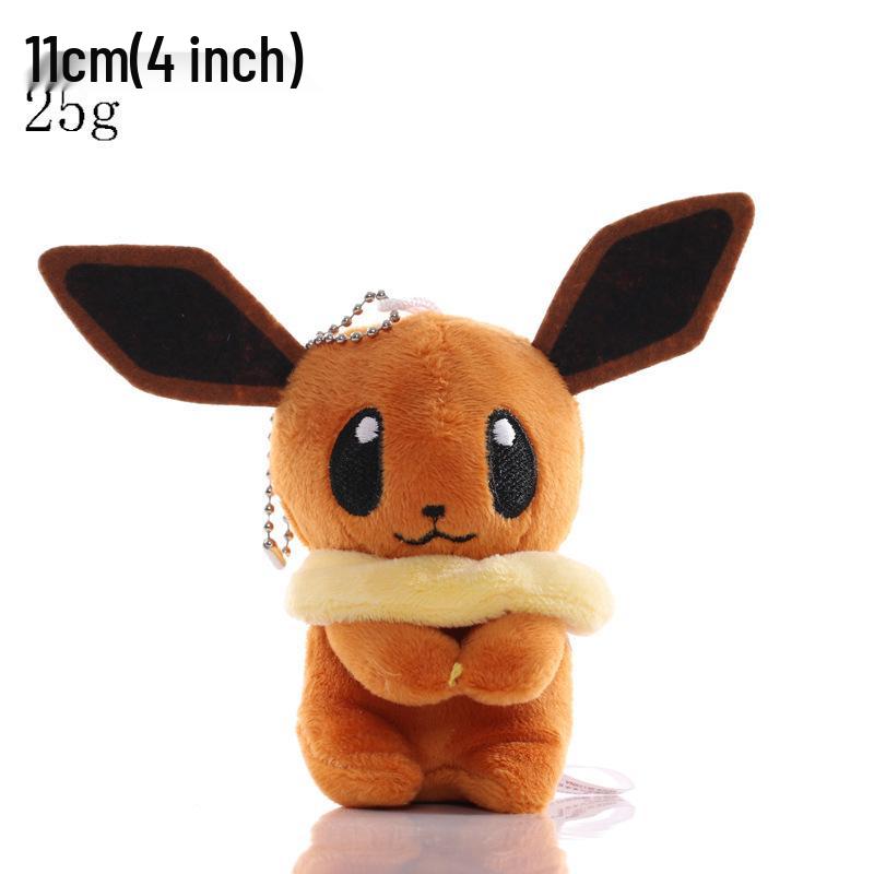 Conjunto de Chaveiros de Pelúcia Pokémon: Squirtle, Charmander, Psyduck, Bulbasaur & Pikachu