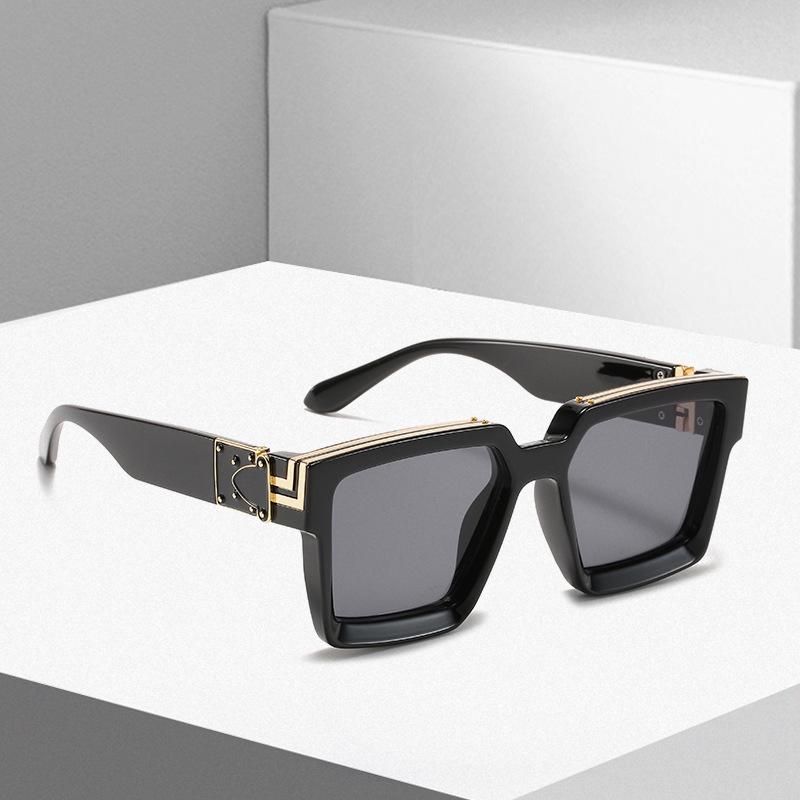 New Cross-Border Large Square Frame Sunglasses for Men & Women - Fashionable Street Style