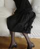 Iseo I Tobira Pleats Skirt Black