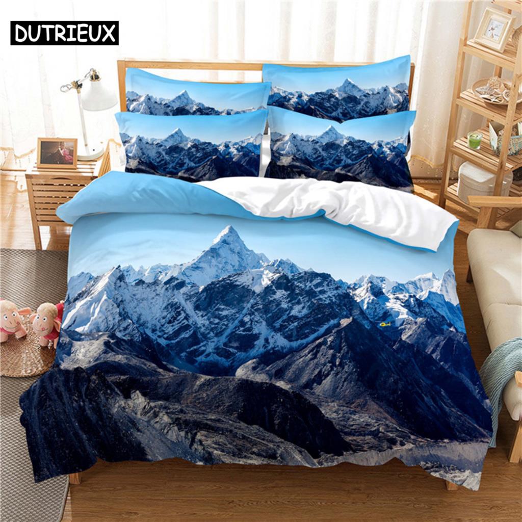 Comforter 3D Digital - Printed Beautiful Scenery - Themed Queen - Sized With Fashionable Design