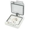 Standard IP66 Waterproof Wall Outlet Wall Mounted Concealed Plug Adapter Socket with PC Shell  16A
