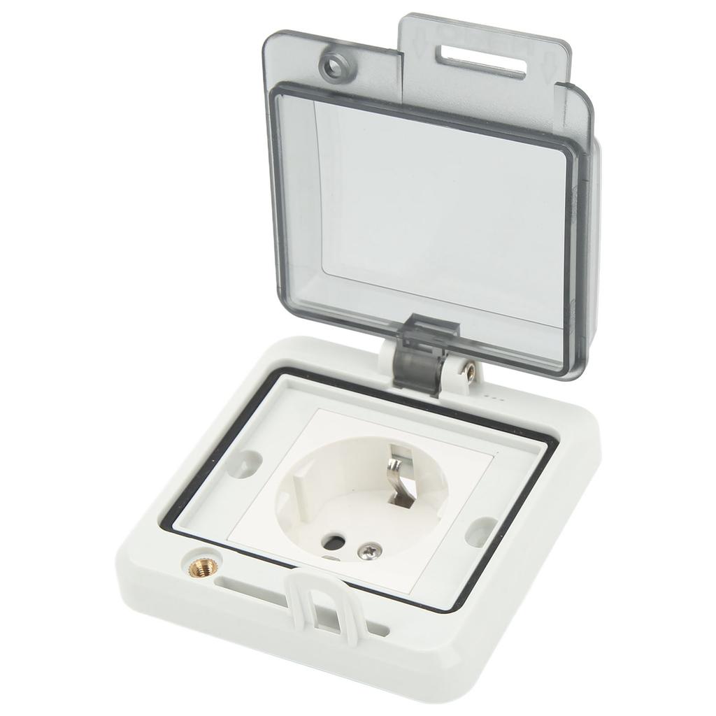 Standard IP66 Waterproof Wall Outlet Wall Mounted Concealed Plug Adapter Socket with PC Shell 16A