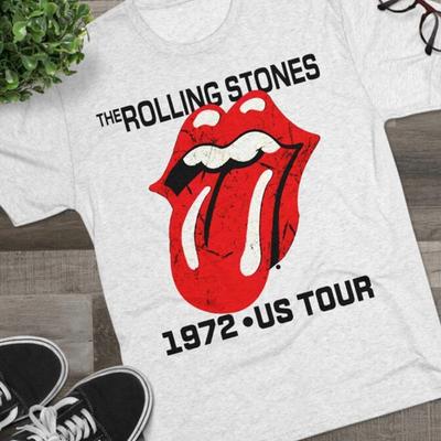 Retro 70er Vintage The Rolling Stones 1972 US-Tour Unisex T-Shirt S-5XL Unisex T-Shirt