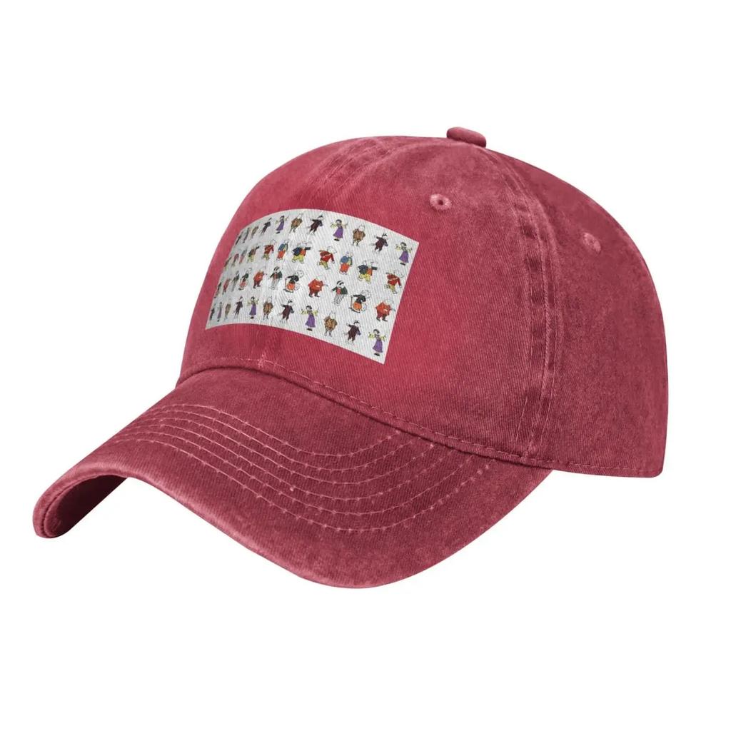 Rupert Bär und Freunde Baseballkappen Modische gewaschene Denim Hüte Verstellbare Kappe Hip Hop Baseball Cowboyhut für Unisex