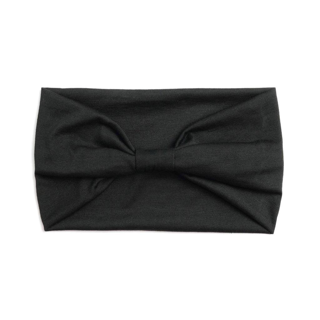 Stretchy Solid Color Sports Headband - Sweat-Absorbing Yoga & Running Hairband