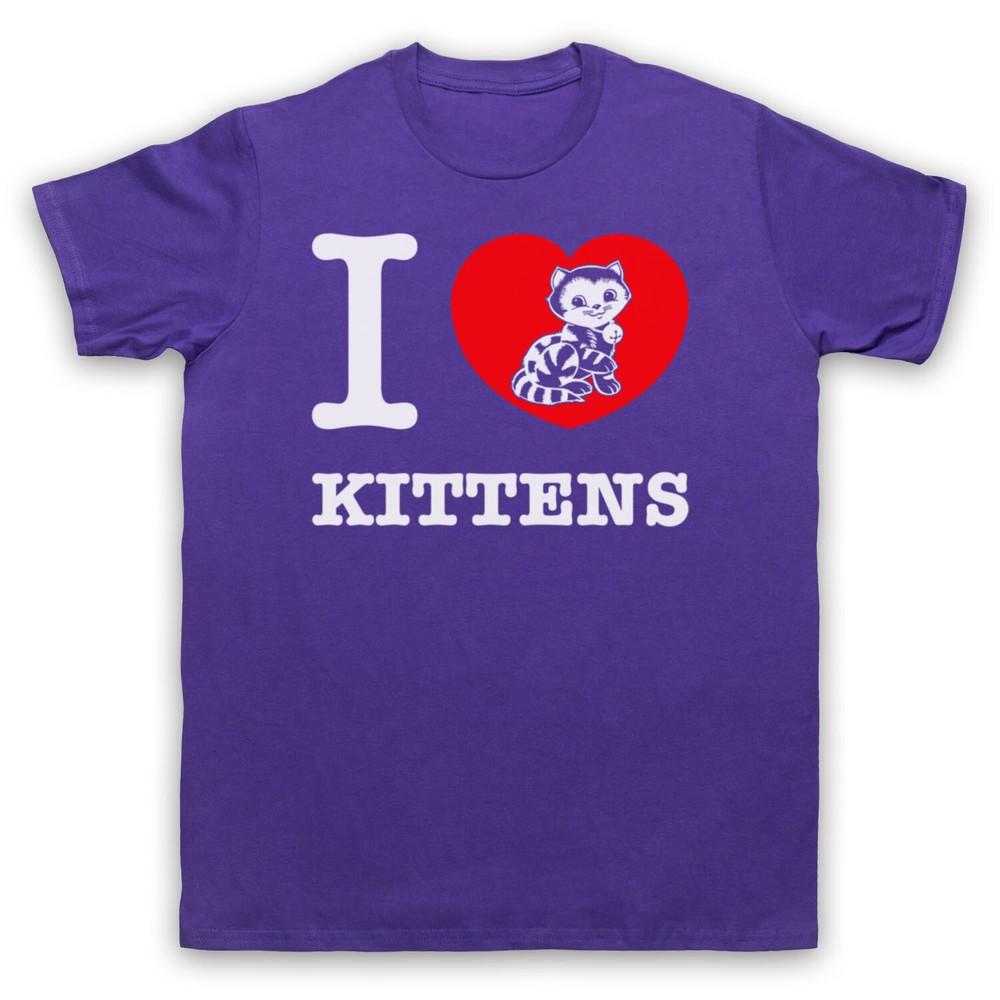 

I Love Kittens Animal Rights Lover Save The Animals Cat Mens And Womens T-Shirt 4XL