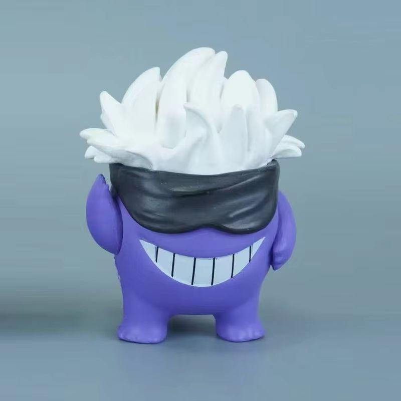 8cm Anime Gengar Cos Gojo Satoru Angel and Demon Action Figures PVC Desktop Decoration Toys Ornament Model Collection Doll Gifts