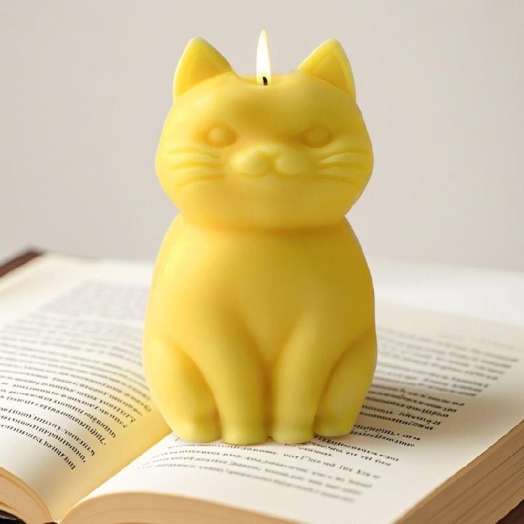 Premium Silicone Cats Candle Mold 3D Design Thermal Resistant 3D Candle Making Mold Ideal For Handmade Gifts