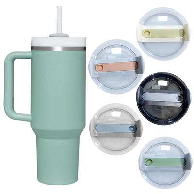 40Oz Tumbler Cup Lid Food Grade Leak Proof Splash Resistant Straw Hole Skinny Tumbler Cover Replacement Cup Accessory