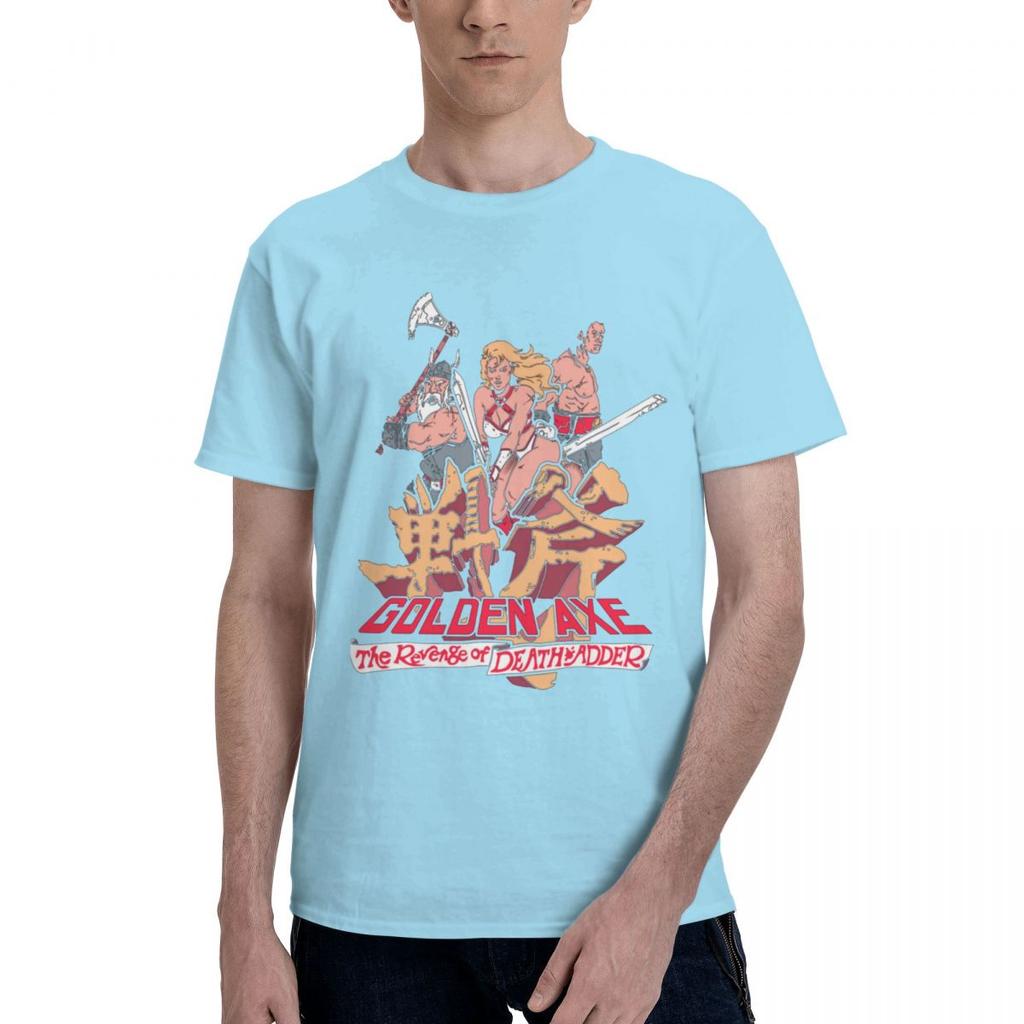 Golden Axe Arcade Video Game T Shirt  Summer Men Women Funny Vintage 100% Cotton T Shirt O-Neck Short Sleeve Large Size T Shirt