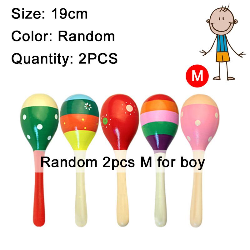 Sand Hammer Wooden Children Orff Instruments Entertainment Style Random Unisex Hand Held Percussion Musical Instrument TMZ
