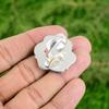 Natural Golden Rutile Gemstone Solitaire Flower Gold Adjustable Ring 925 Silver