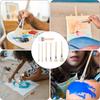7pcs Acrylic Paint Brush Set Wooden Pottery Glaze Brushes Art Paintbrush Glaze Brushes Glaze Brushes Ceramic Watercolor Brushes Kit for Craft Painting