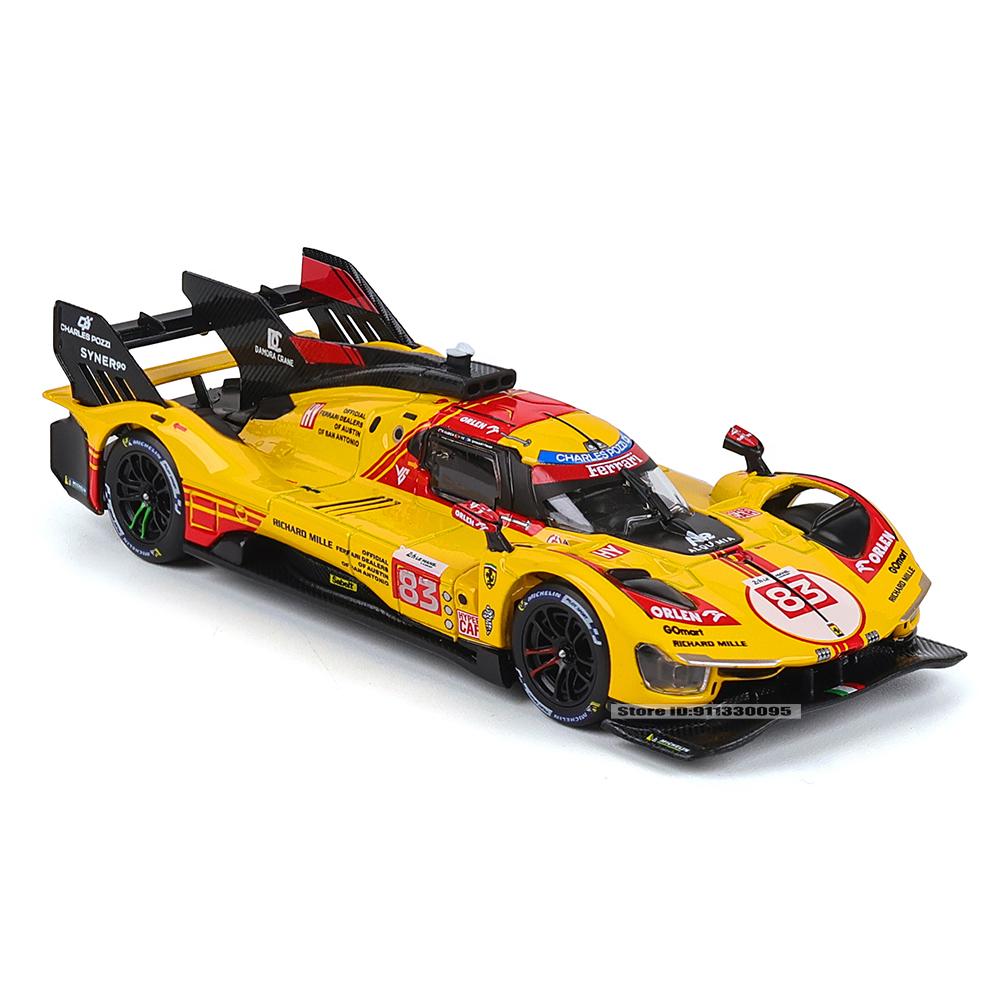 Bburago 1:43 24 HEURES DU MANS 2024 Ferrari 499P No.83 racing model simulation car model alloy car toy male collection gift