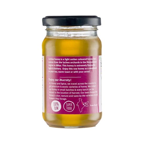 Honig und Gewürze Litschi-Honig (250g) die Obstgärten der Region Muzzafarpur Ohne Zusatz von Konservierungsstoffen | 100% Roh und Pur