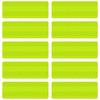 ESJNNK Reflective Stickers 8*3cm 10 Pieces Rectangle Reflective Board Bicycle