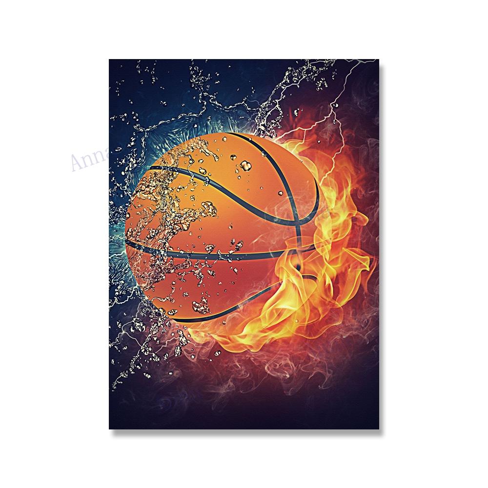 Sport Basketball Inspirational Words Canvas Painting Motivational Posters and Prints Wall Art Picture for Living Room Decor