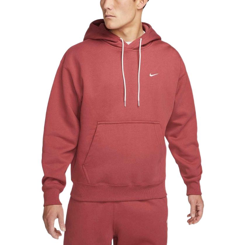 NikeLab Solo Swoosh Fleece Hoodie Cedar Men Streetwear CV0552-661