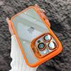 Clear Lens Metal Ring Stand Phone Case For IPhone 16 15 14 13 12 11 Pro Max Plus Camera Glass Protection Transparent Cover