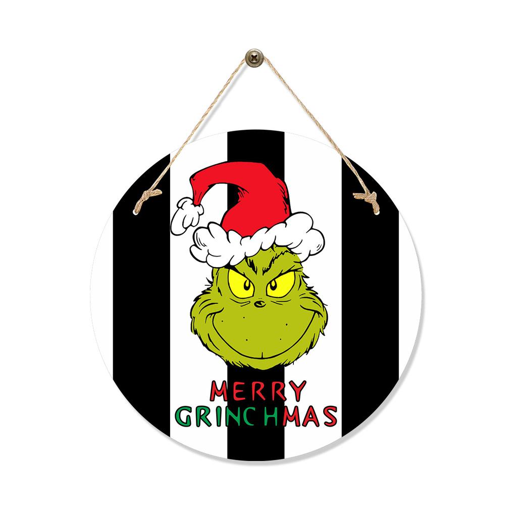 Christmas Party Decoration Listing Christmas Tree Grinch Door Pendant